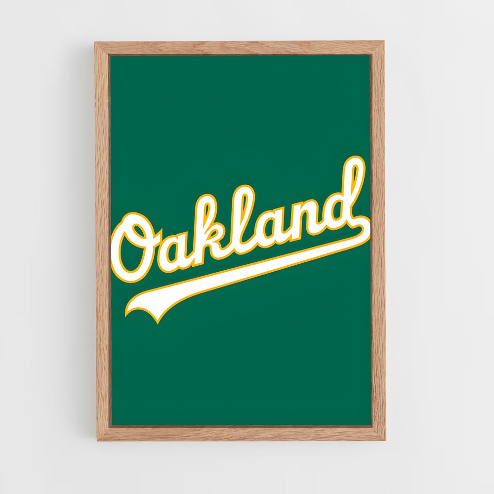 ap-oakland athletics-7 cadre Bois clair