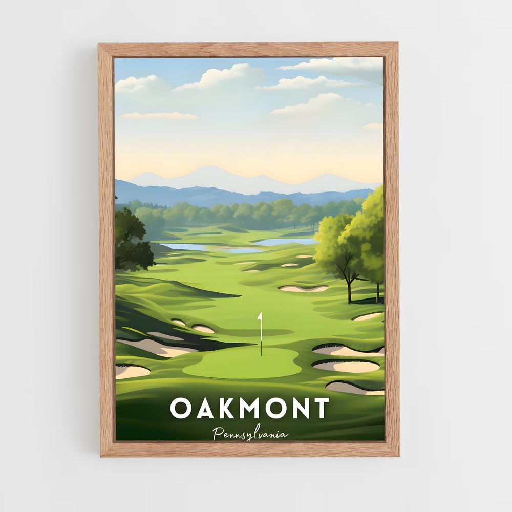 ap-oakmont country club-1 cadre Bois clair