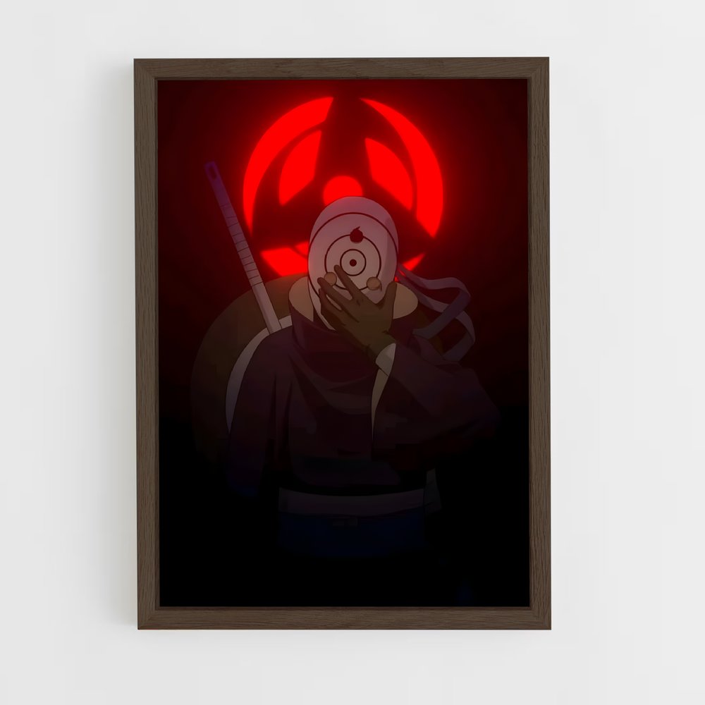 ap-obito uchiha-4 cadre Bois foncé