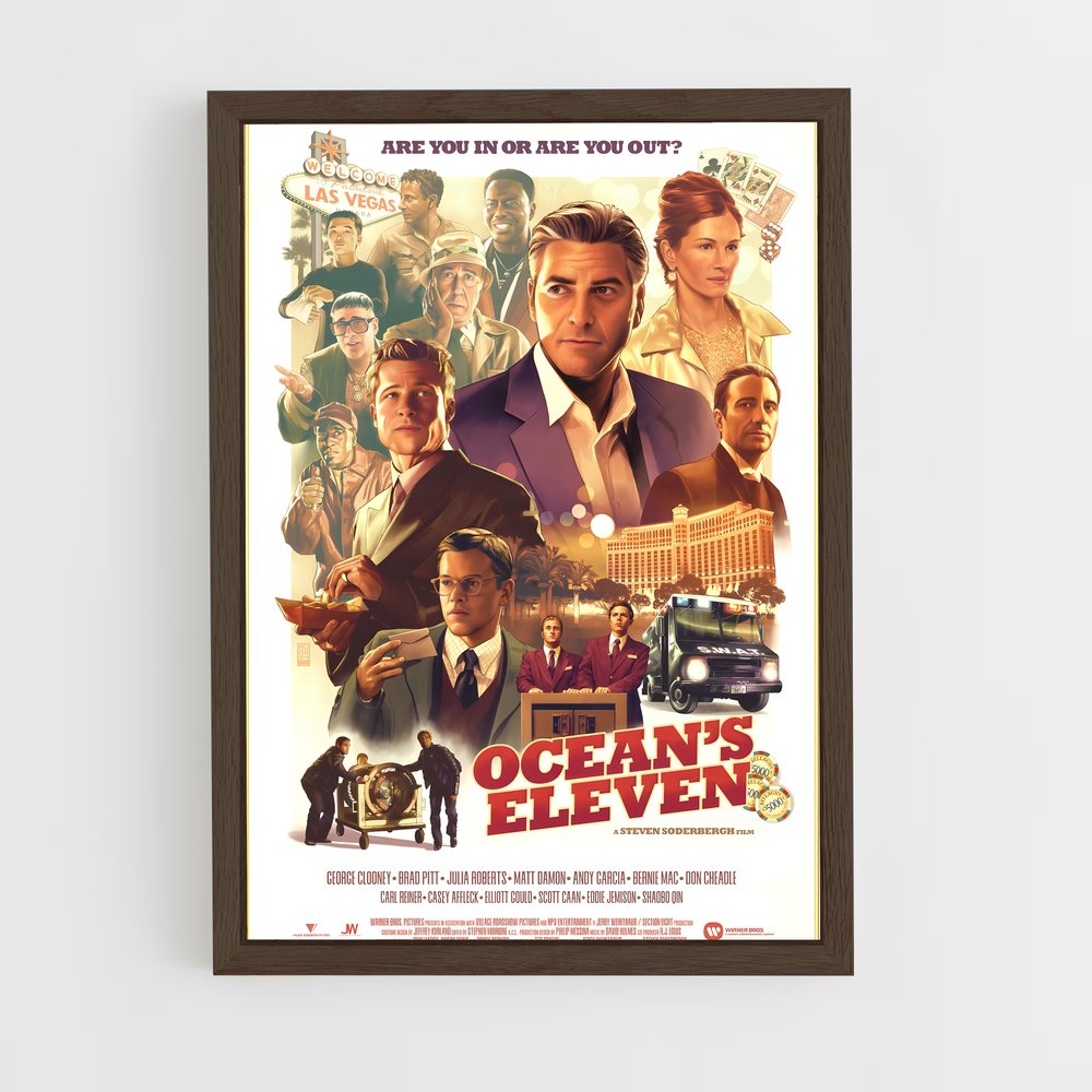 ap-oceans eleven-3 cadre Bois foncé