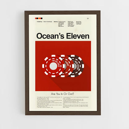 ap-oceans eleven-8 cadre Bois foncé