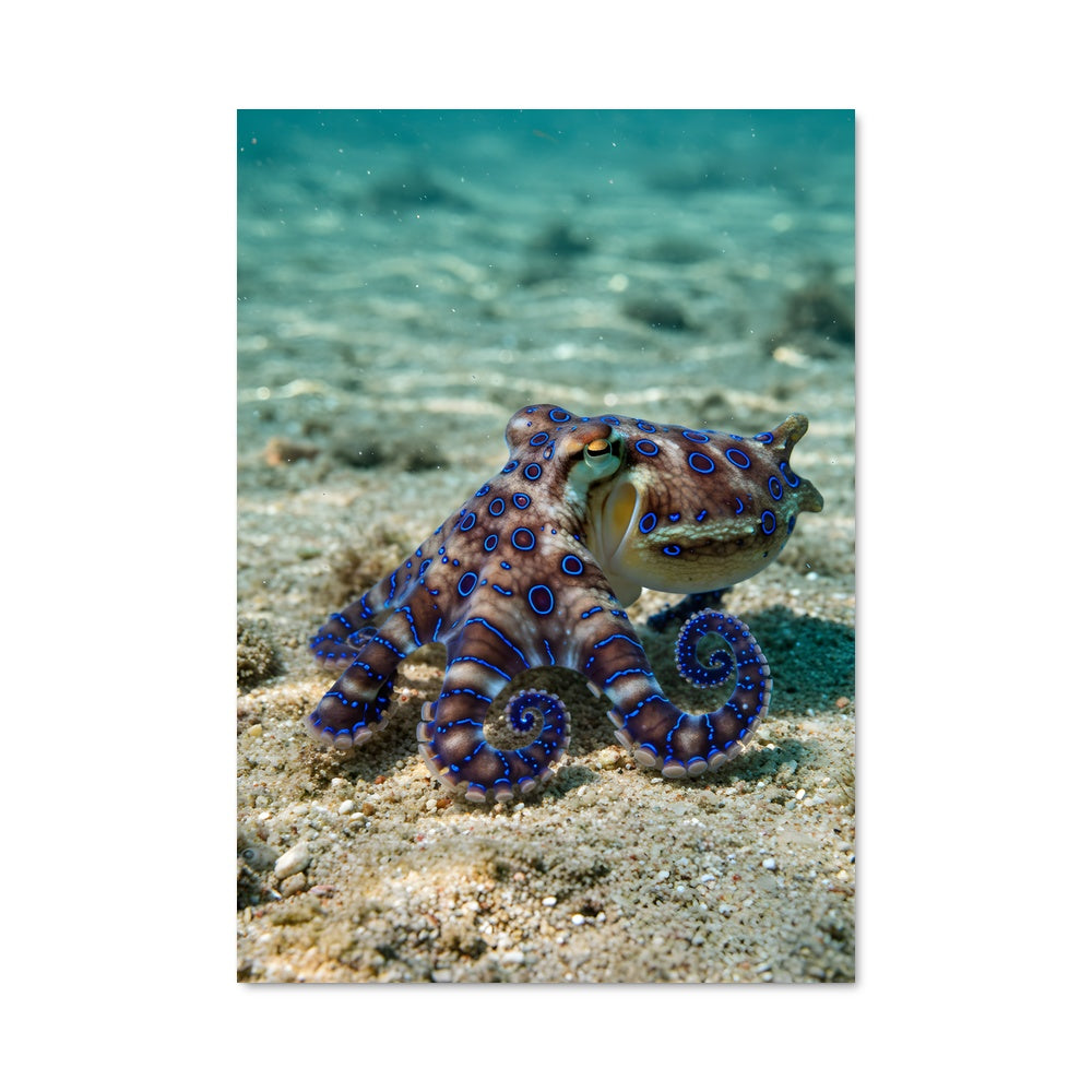 Poster L'Octopus Bleu