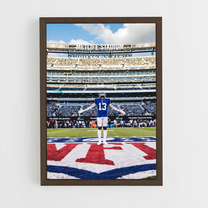 ap-odell beckham jr-1 cadre Bois foncé