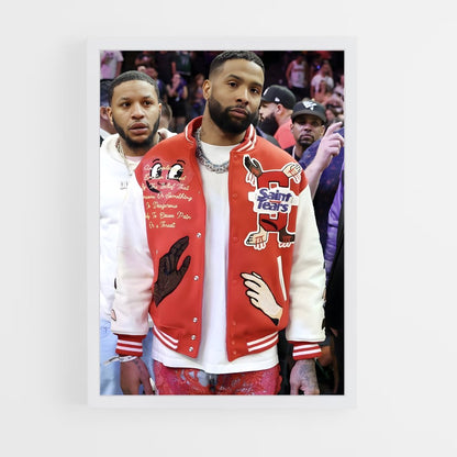 ap-odell beckham jr-4 cadre Blanc