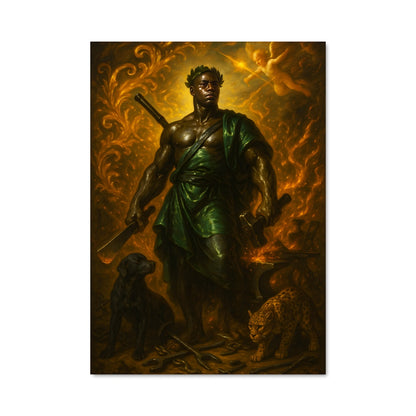 Poster Le Guerrier et le Léopard