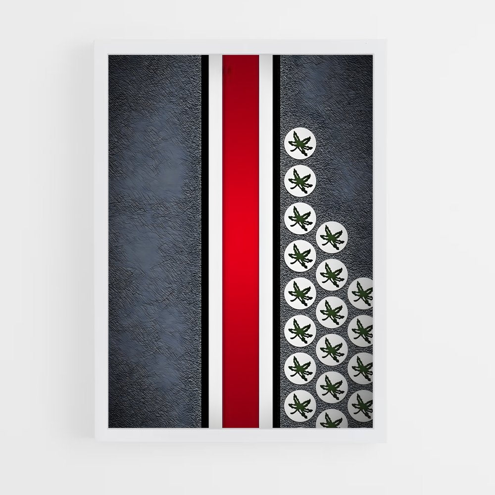ap-ohio state buckeyes-6 cadre Blanc