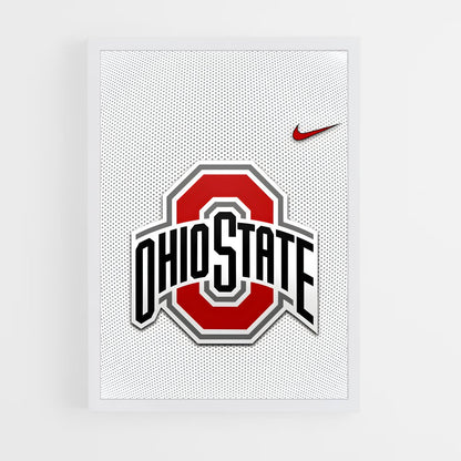 ap-ohio state buckeyes-8 cadre Blanc