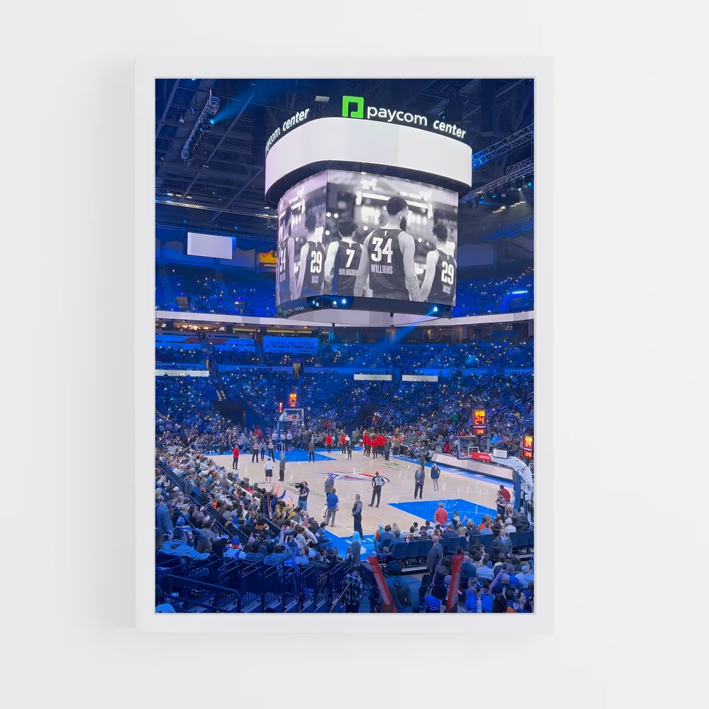 ap-oklahoma city thunder-4 cadre Blanc