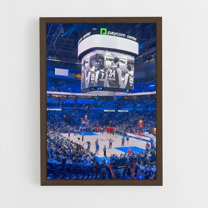 ap-oklahoma city thunder-4 cadre Bois foncé