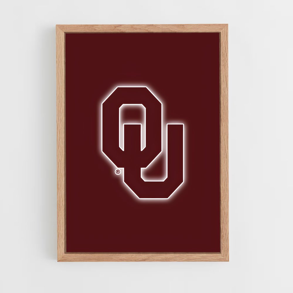 ap-oklahoma sooners-6 cadre Bois clair