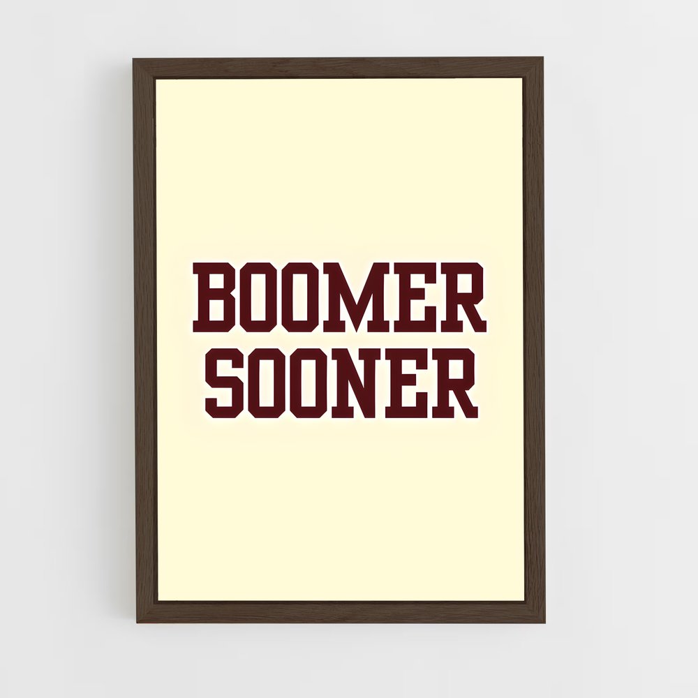 ap-oklahoma sooners-7 cadre Bois foncé