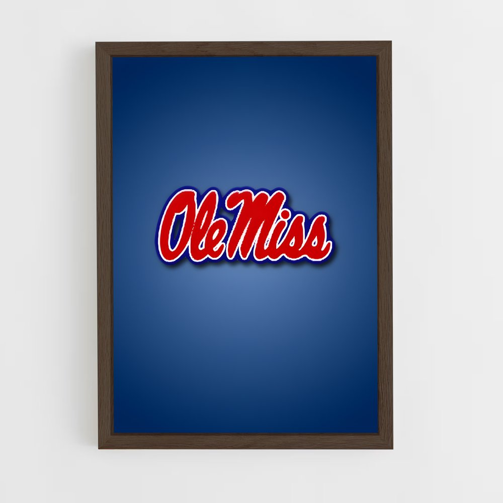 ap-ole miss rebels-1 cadre Bois foncé