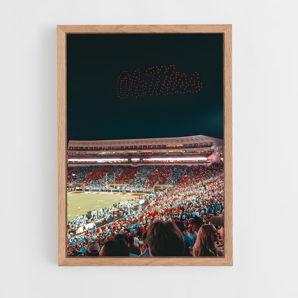 ap-ole miss rebels-6 cadre Bois clair