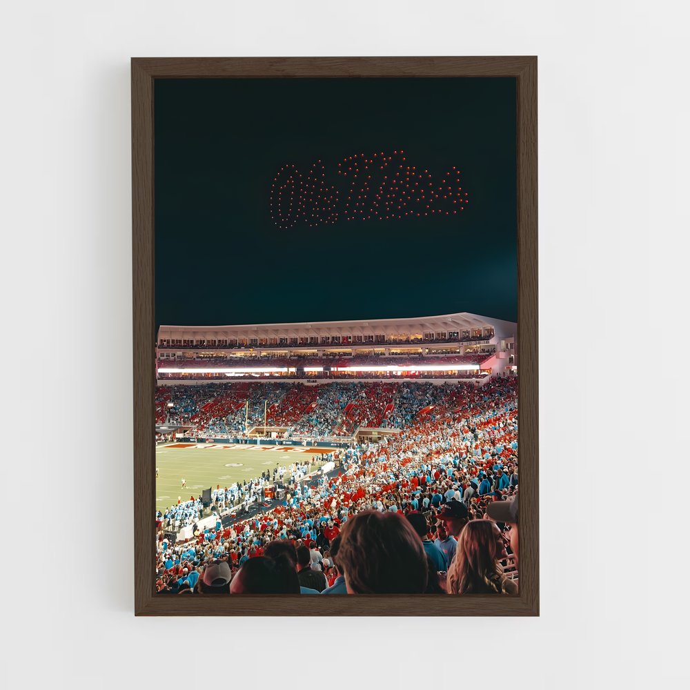 ap-ole miss rebels-6 cadre Bois foncé