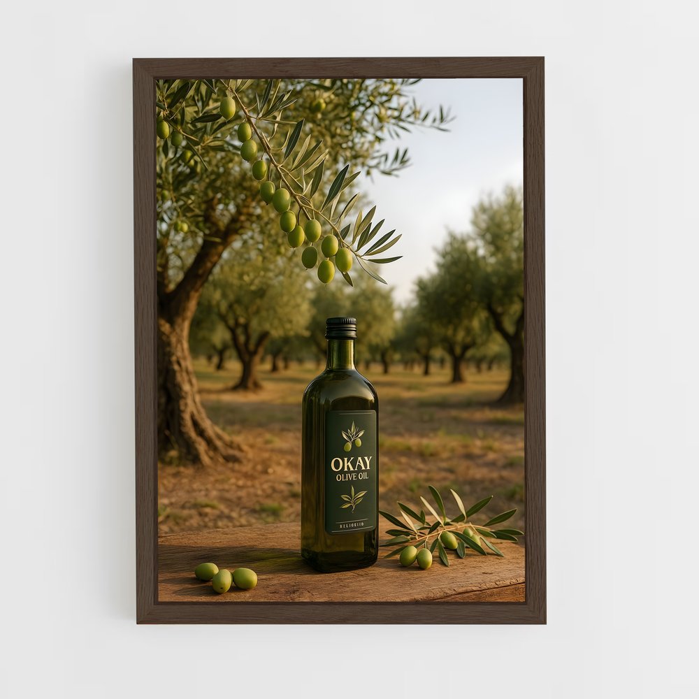 ap-olive oil-2 cadre Bois foncé