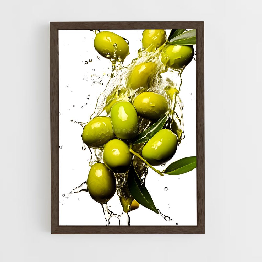 ap-olive oil-8 cadre Bois foncé