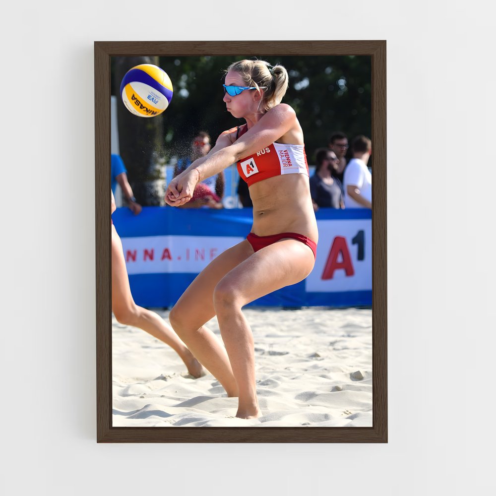 ap-olympic beach volleyball tournament-3 cadre Bois foncé
