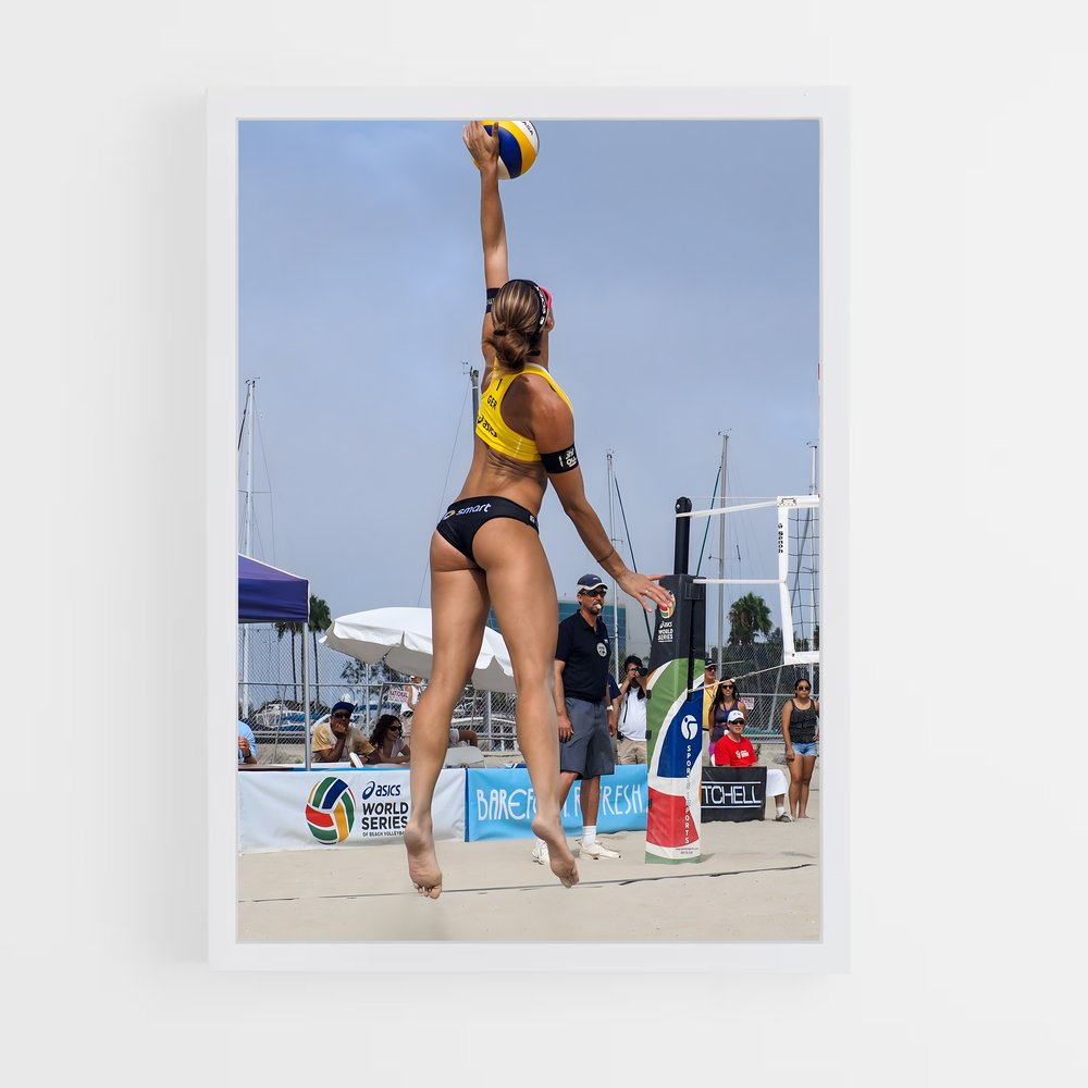 ap-olympic beach volleyball tournament-8 cadre Blanc