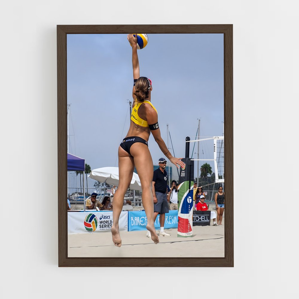 ap-olympic beach volleyball tournament-8 cadre Bois foncé