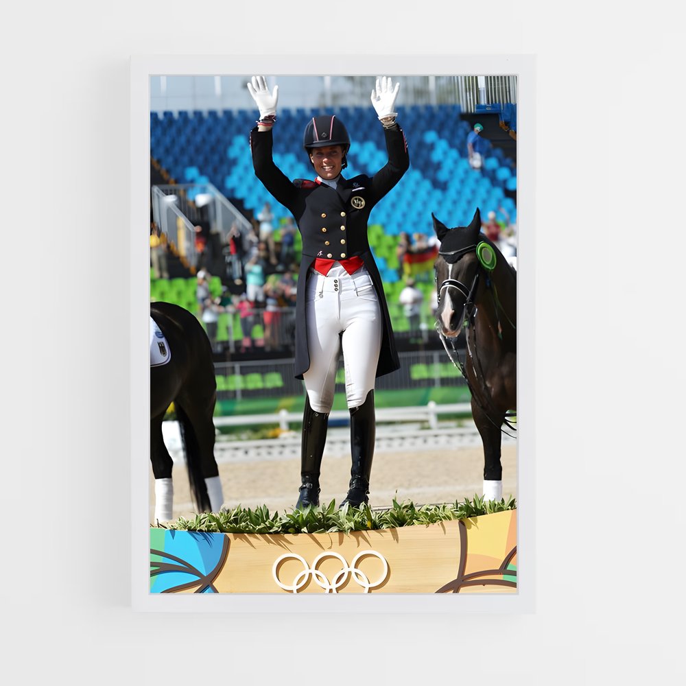 ap-olympic games equestrian-1 cadre Blanc