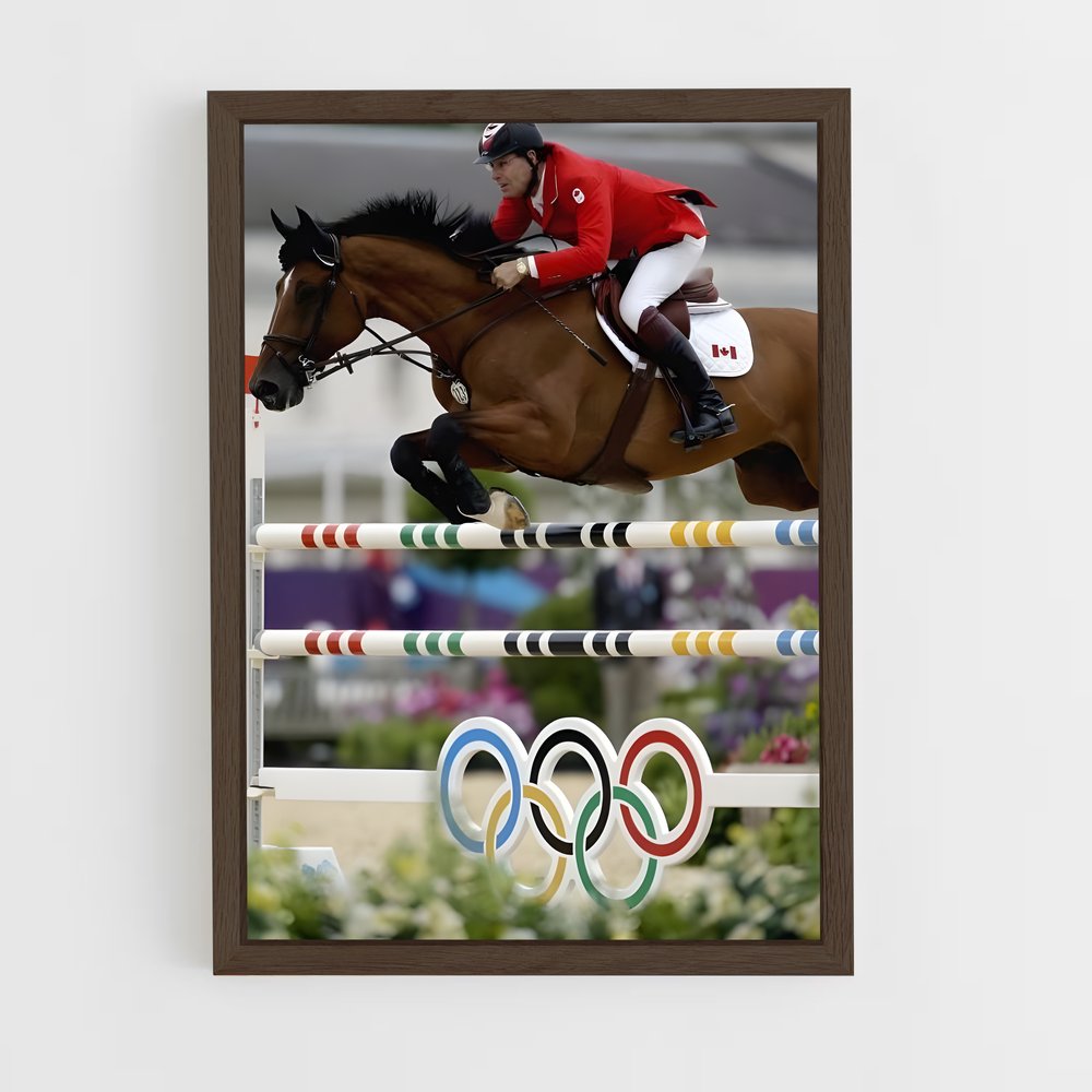ap-olympic games equestrian-3 cadre Bois foncé
