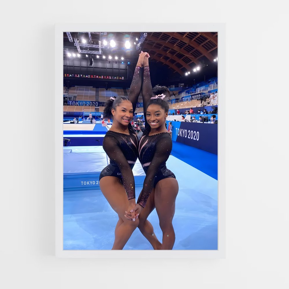 ap-olympics gymnastics-2 cadre Blanc