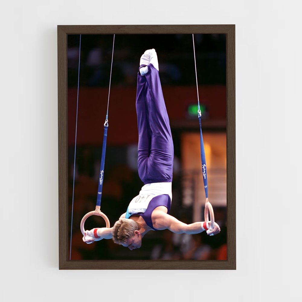 ap-olympics gymnastics-3 cadre Bois foncé