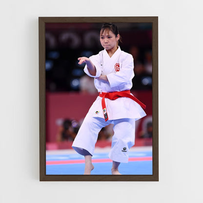 ap-olympics karate-2 cadre Bois foncé