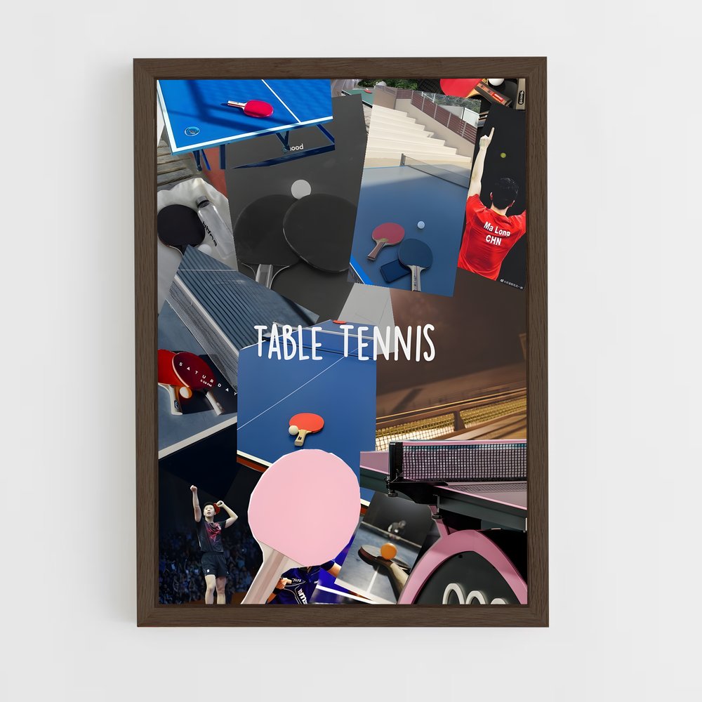 ap-olympics table tennis-1 cadre Bois foncé