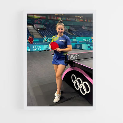 ap-olympics table tennis-2 cadre Blanc
