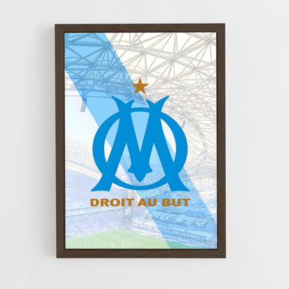 ap-olympique de marseille-10 cadre Bois foncé