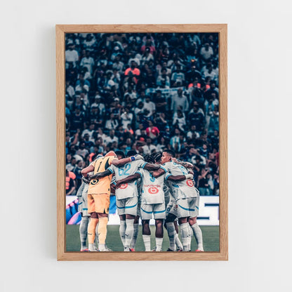 ap-olympique de marseille-13 cadre Bois clair