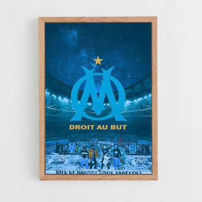 ap-olympique de marseille-4 cadre Bois clair