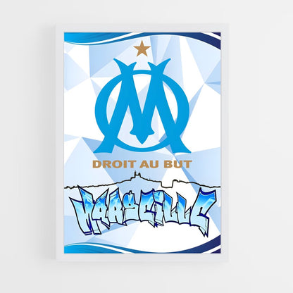 ap-olympique de marseille-7 cadre Blanc