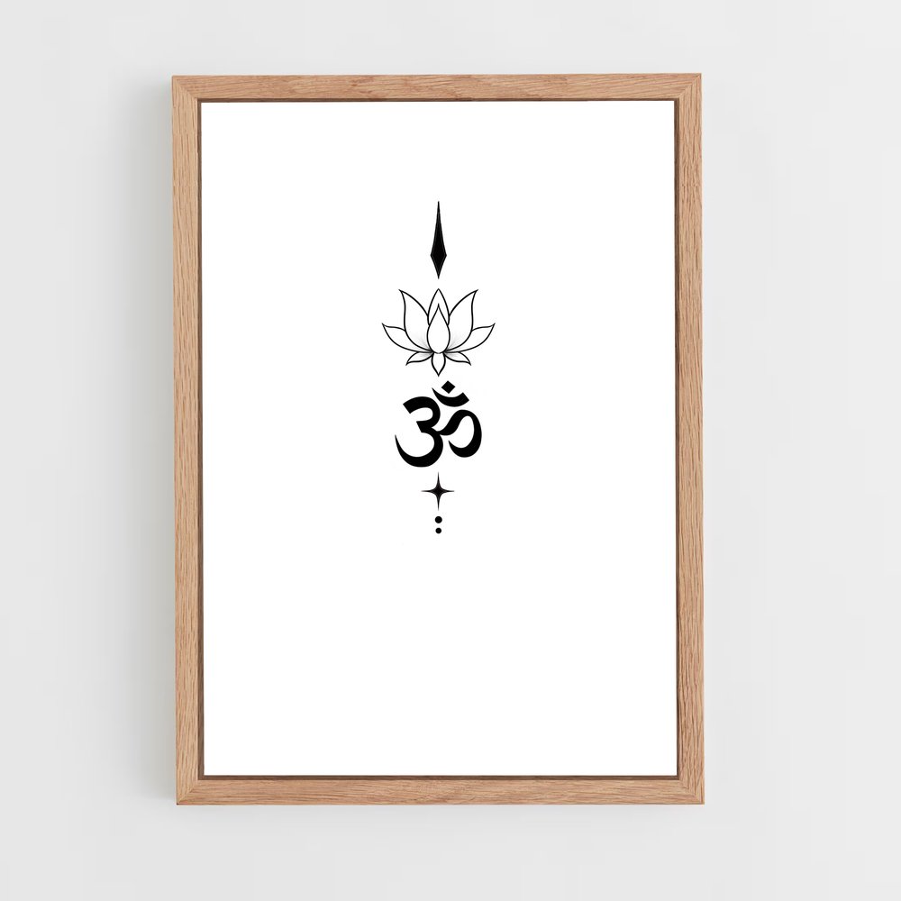ap-om symbol-1 cadre Bois clair