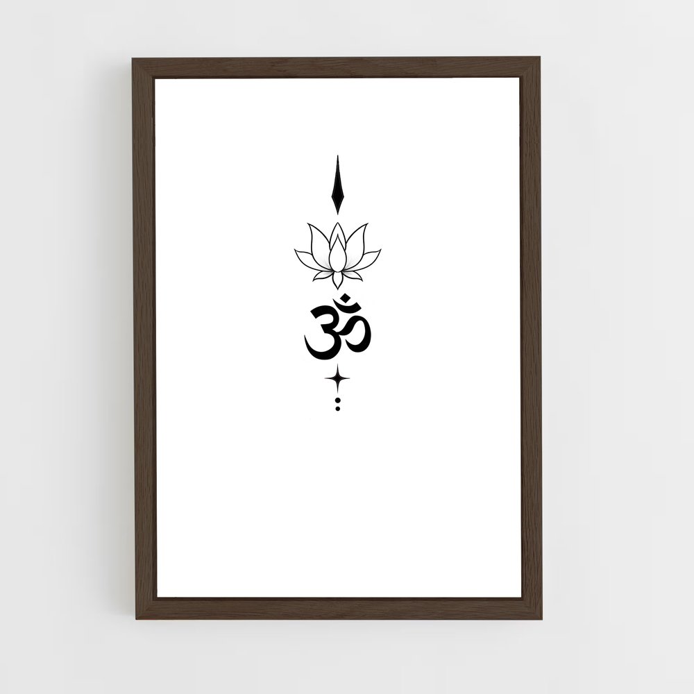 ap-om symbol-1 cadre Bois foncé