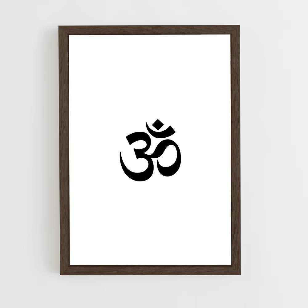 ap-om symbol-3 cadre Bois foncé