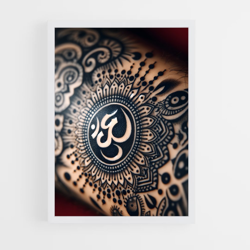 ap-om symbol-4 cadre Blanc