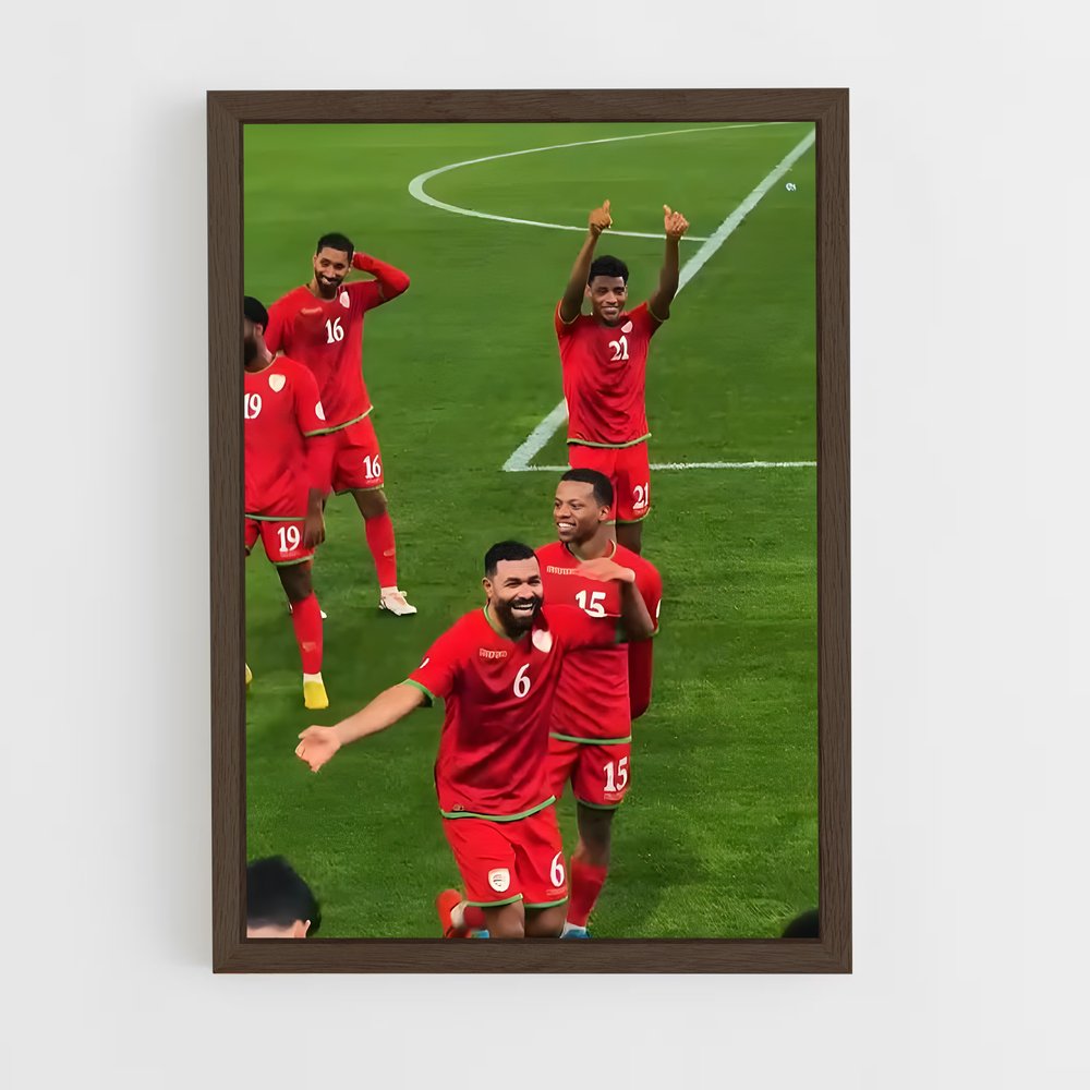 ap-oman national football team-1 cadre Bois foncé