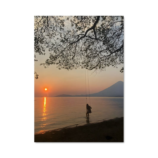 Poster Pêche au Crépuscule