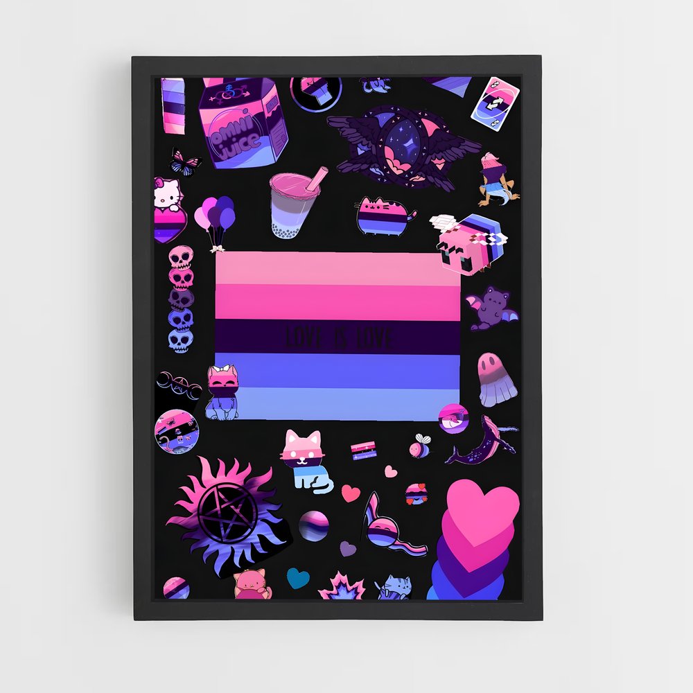 ap-omnisexual flag-3 cadre Noir