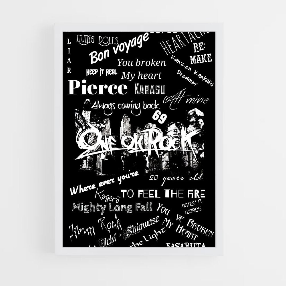 ap-one ok rock-11 cadre Blanc