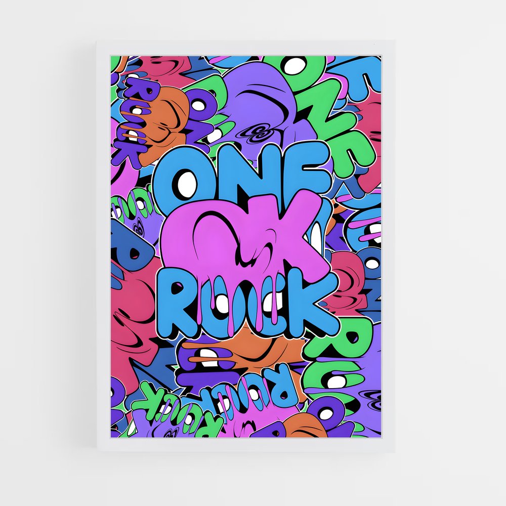ap-one ok rock-8 cadre Blanc