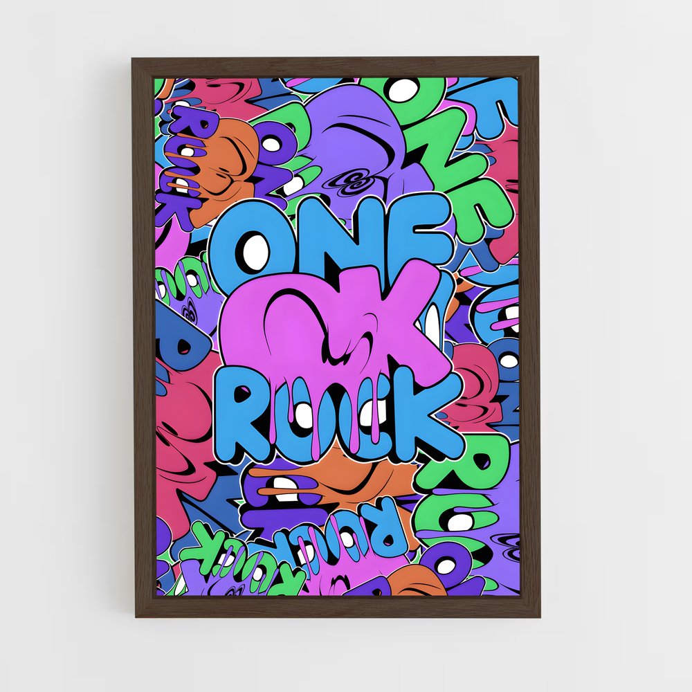 ap-one ok rock-8 cadre Bois foncé