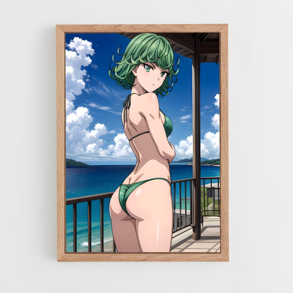 ap-one punch man-3 cadre Bois clair