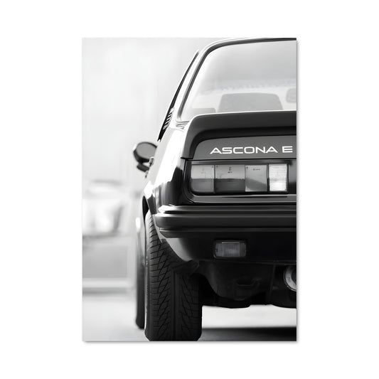 Poster Noir et Blanc Opel