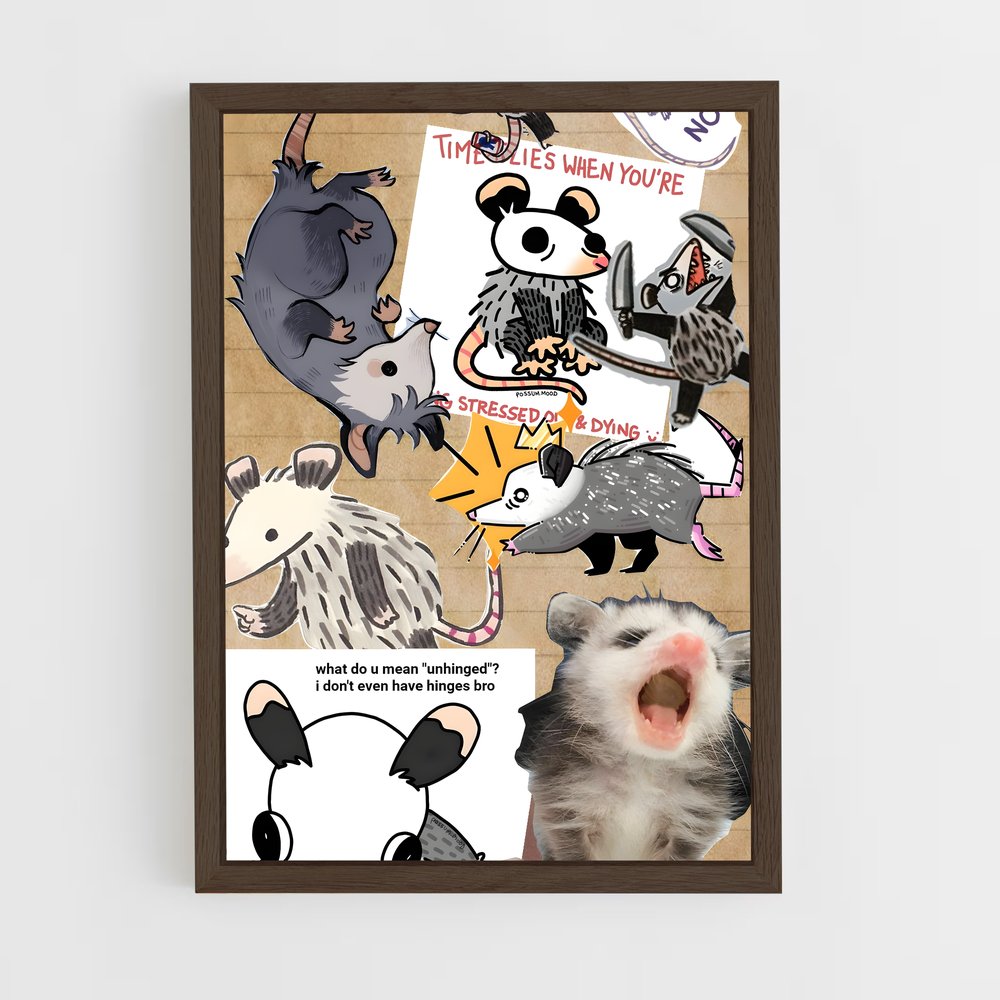 ap-opossum-4 cadre Bois foncé
