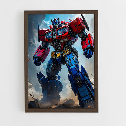 ap-optimus prime-7 cadre Bois foncé