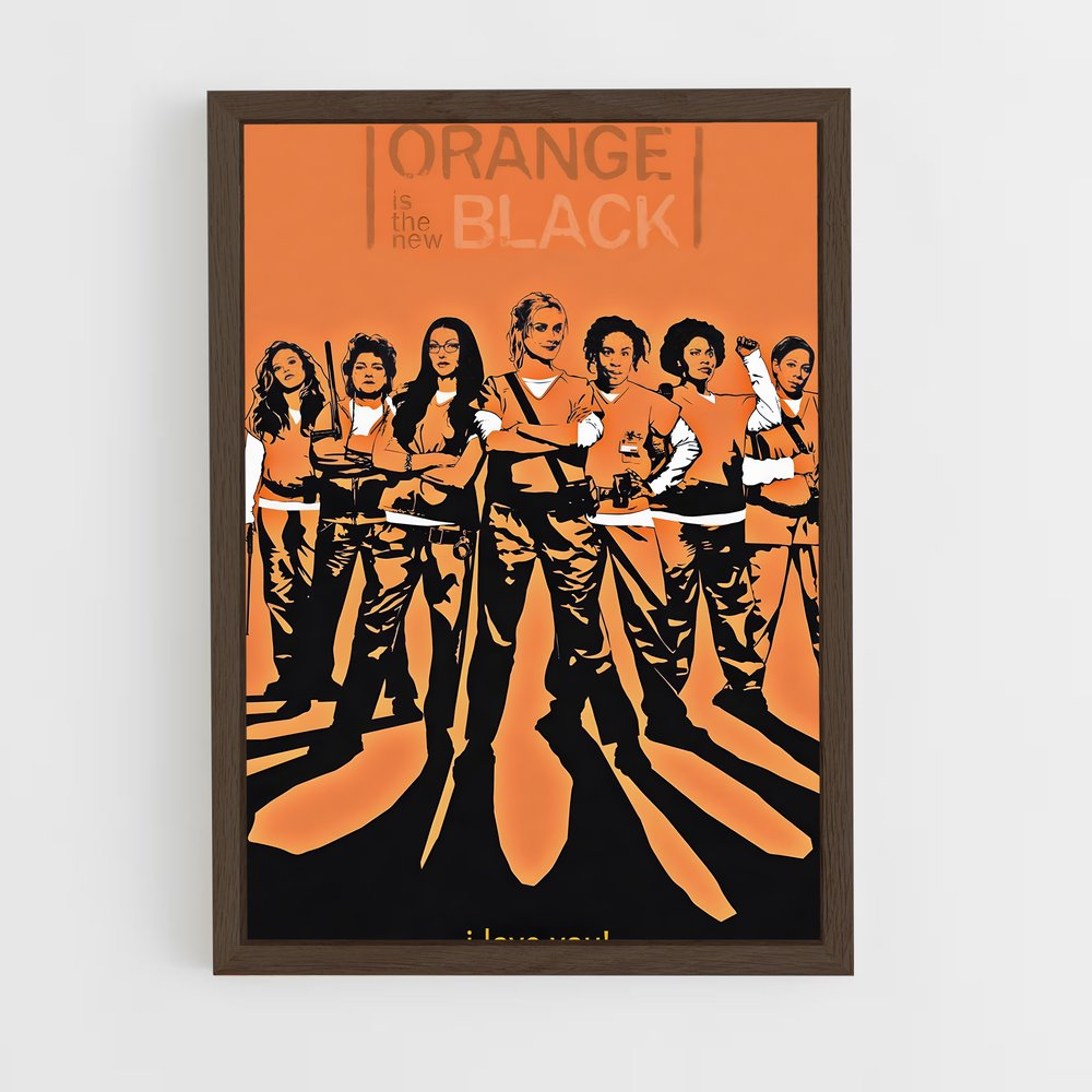 ap-orange is the new black-5 cadre Bois foncé