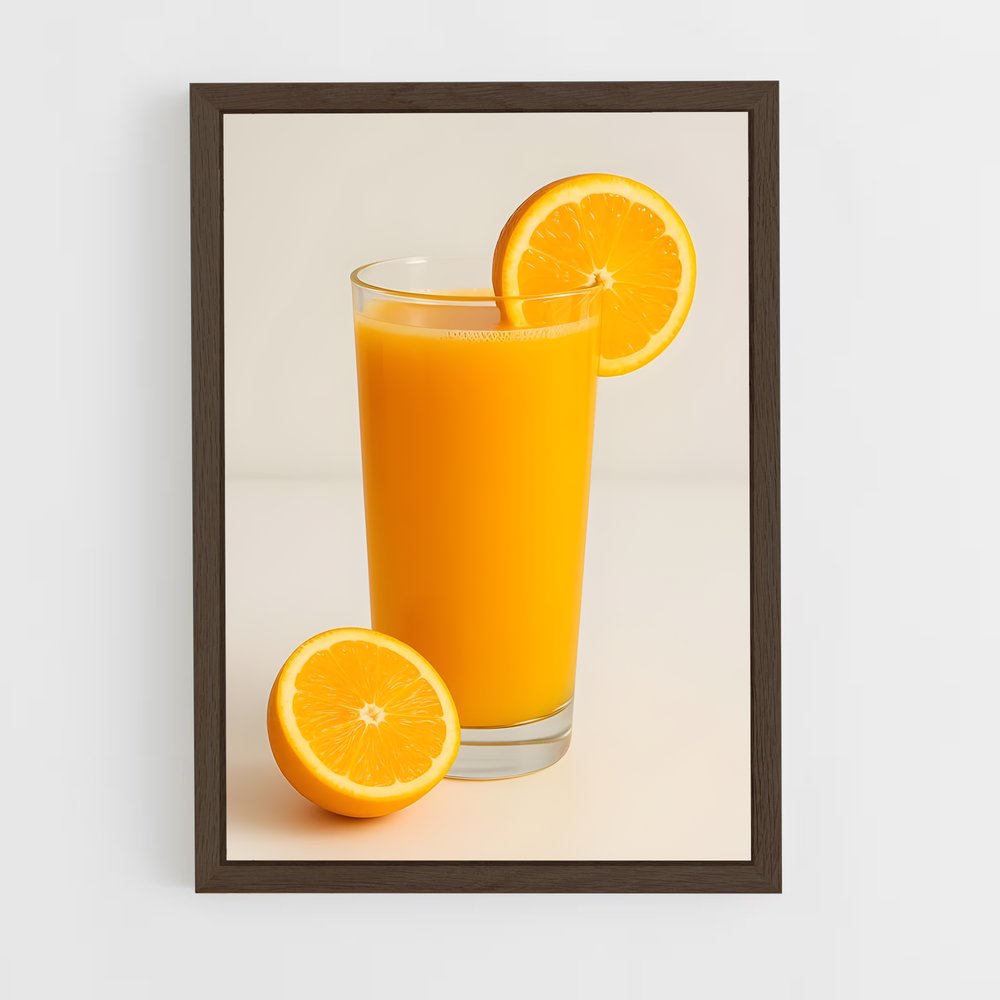 ap-orange juice-1 cadre Bois foncé